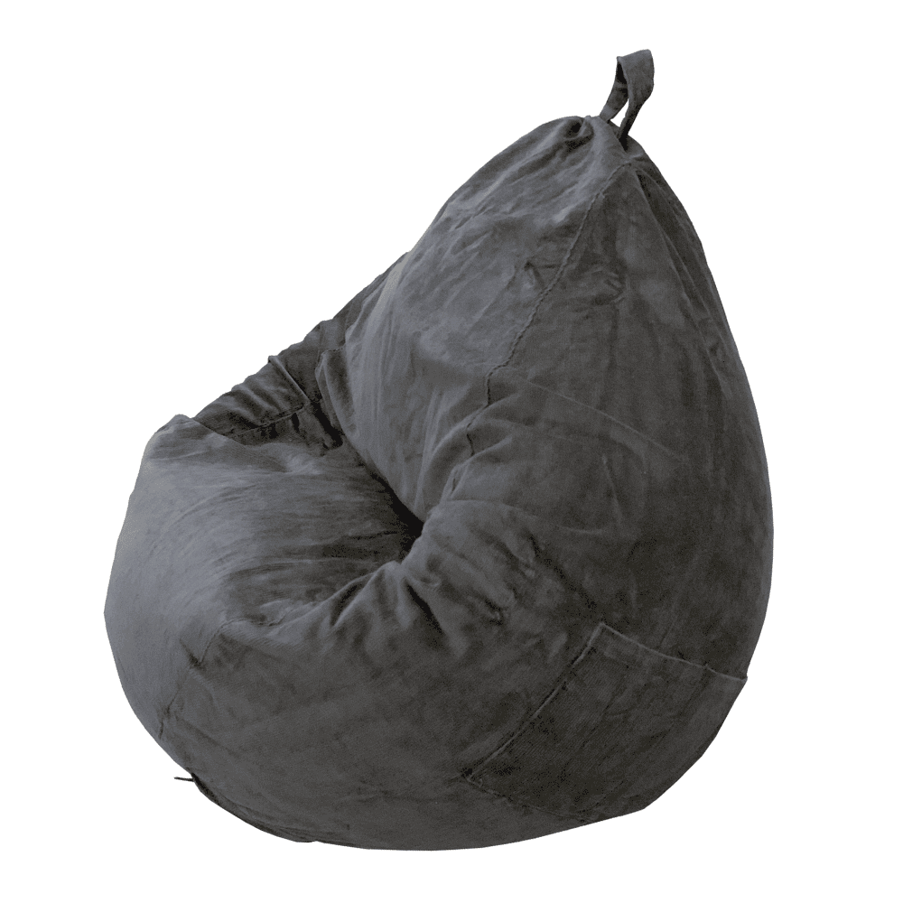 A Metal Grey Buckwheat-Filled Bean Bag. Bean Bags category