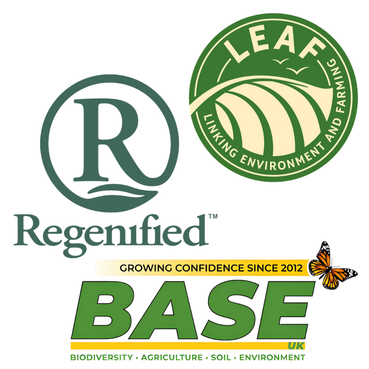 LEAF, Regenified and BASE logos